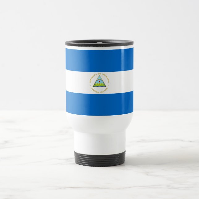 Mug De Voyage Drapeau du Nicaragua (Centre)