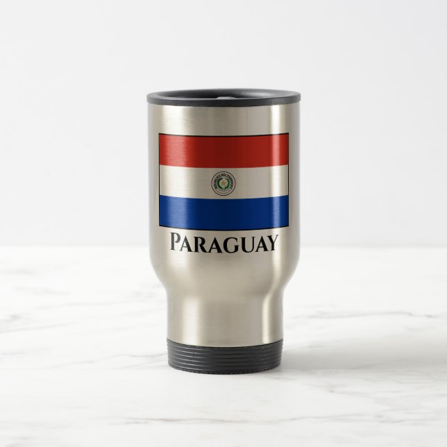 Mug De Voyage Drapeau du Paraguay (Paraguay) (Centre)