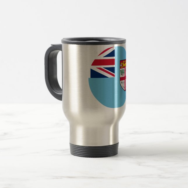 Mug De Voyage Drapeau Fidji (Devant gauche)