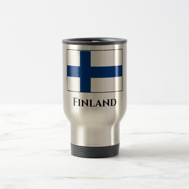 Mug De Voyage Drapeau finlandais (Centre)