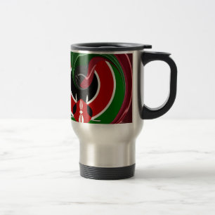Mug De Voyage Drapeau Fluid Kenyan : Un design moderne