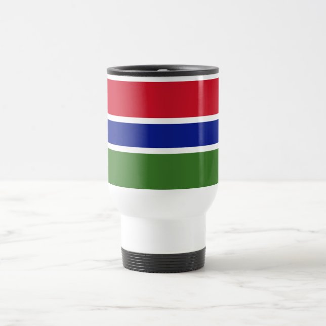 Mug De Voyage Drapeau Gambie (Centre)