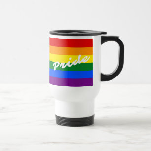 Mug De Voyage Drapeau Gay pride arc-en-ciel 6 bandes LGBT