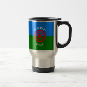 Mug De Voyage Drapeau gitan bohémien officiel personnalisé de