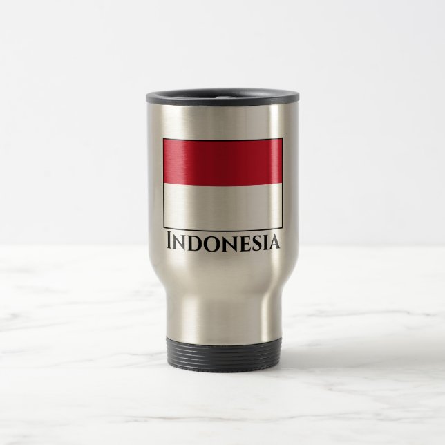 Mug De Voyage Drapeau indonésien (Centre)