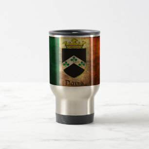 Mug De Voyage Drapeau irlandais Davis Crest