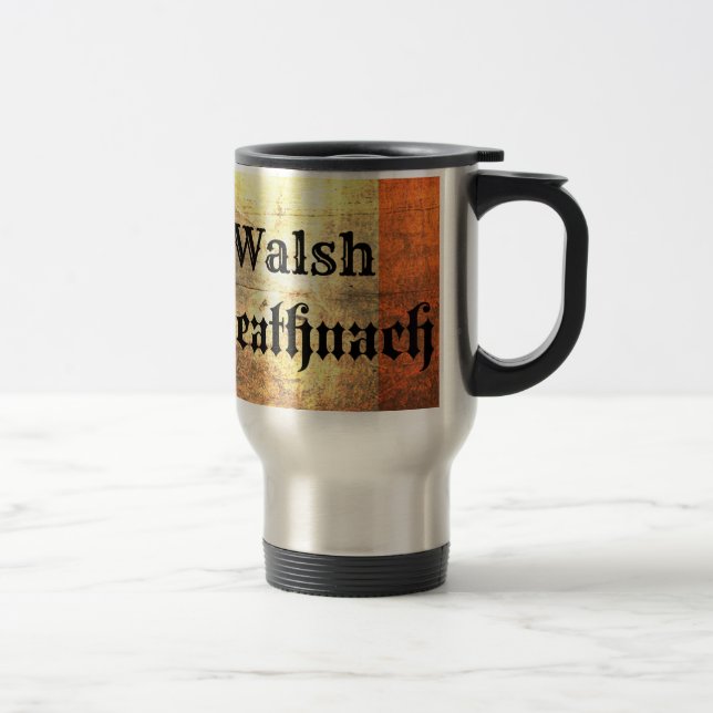 Mug De Voyage Drapeau irlandais de Walsh (Droit)