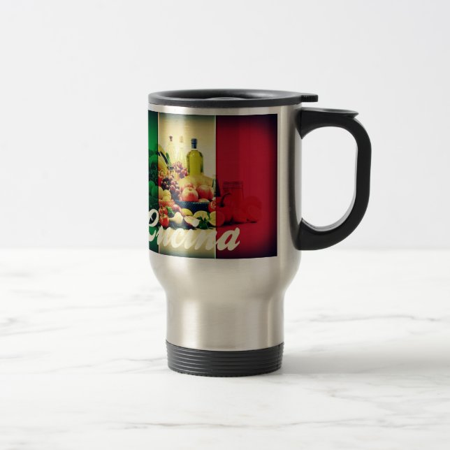 Mug De Voyage Drapeau italien de Cucina (Droit)