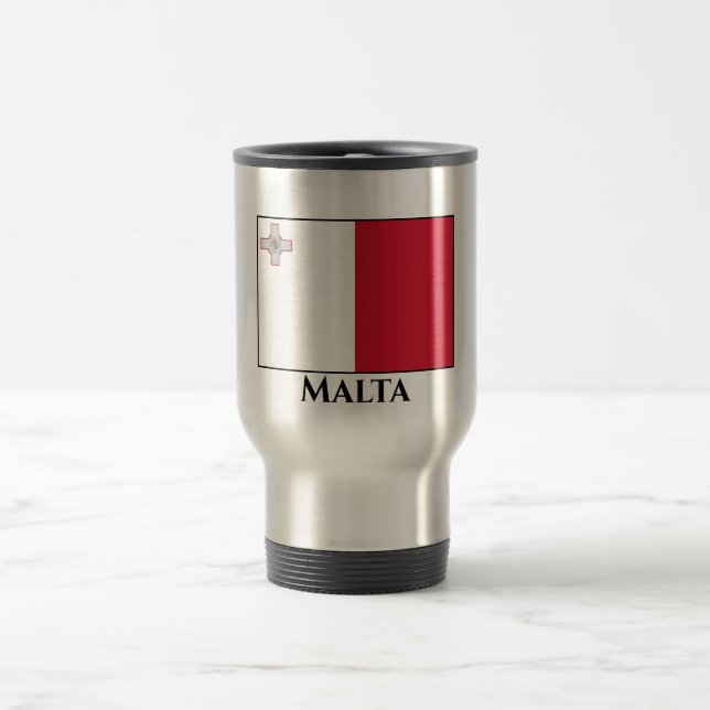 Mug De Voyage Drapeau maltais (Centre)