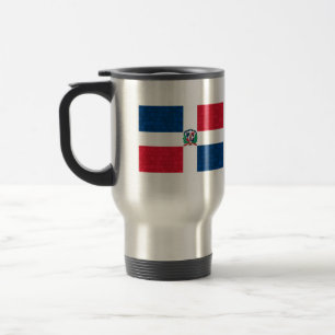 Mug De Voyage Drapeau moderne de Dominicain de motif
