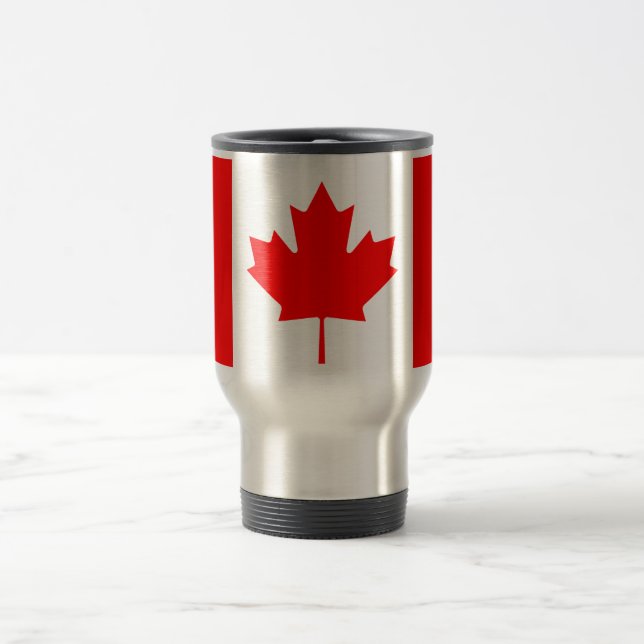 Mug De Voyage Drapeau national patriotique du CANADA (Centre)