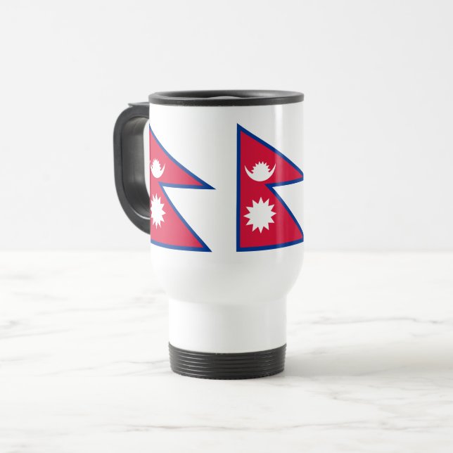 Mug De Voyage Drapeau népalais (Devant gauche)