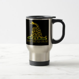 Mug De Voyage Drapeau noir et jaune, ne me touchez pas !