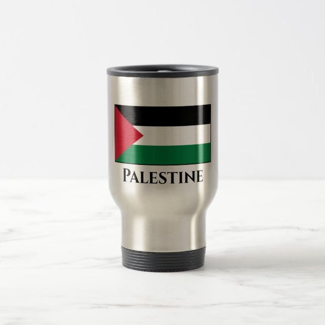 Mug De Voyage Drapeau palestinien (Centre)