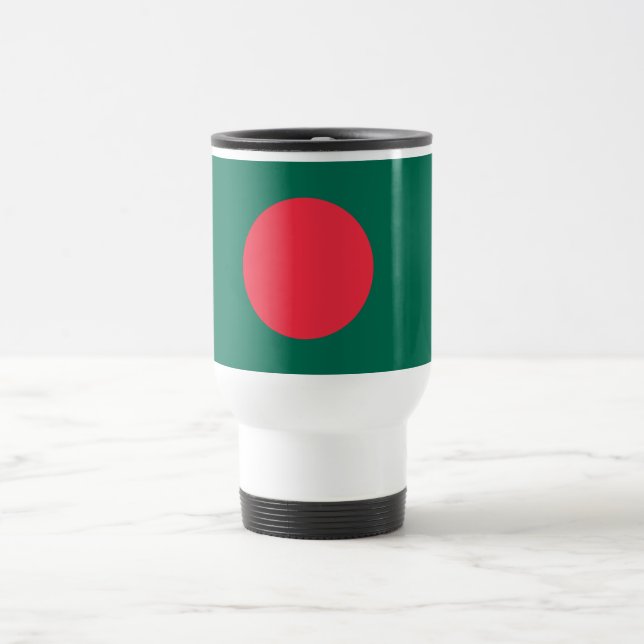 Mug De Voyage Drapeau patriotique bangladais (Centre)