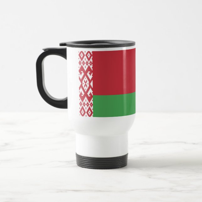Mug De Voyage Drapeau patriotique biélorusse (Gauche)