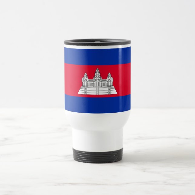 Mug De Voyage Drapeau patriotique cambodgien (Centre)