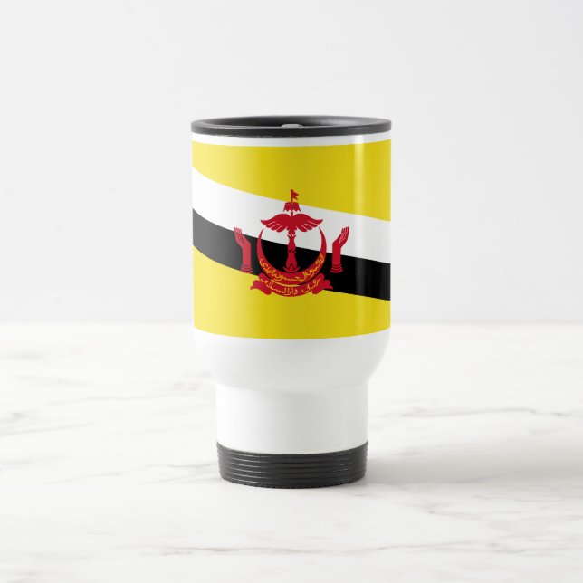 Mug De Voyage Drapeau patriotique du Brunei (Centre)