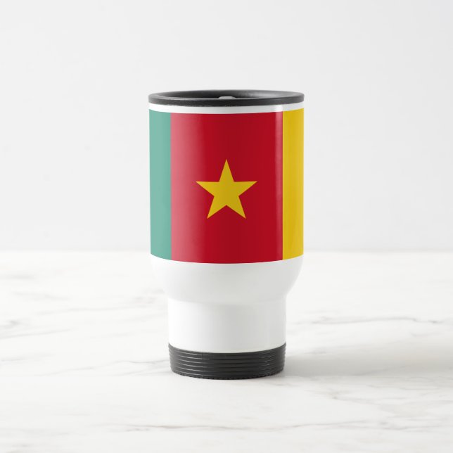 Mug De Voyage Drapeau patriotique du Cameroun (Centre)