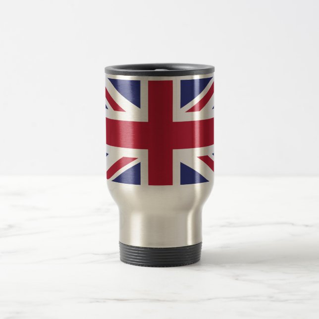 Mug De Voyage Drapeau patriotique du Royaume-Uni (Centre)