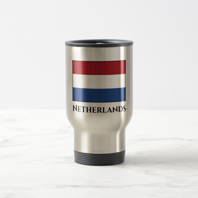 Mug De Voyage Drapeau Pays-Bas (néerlandais) (Centre)