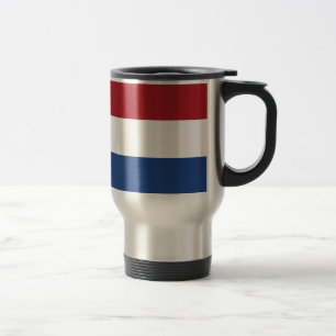 Mug De Voyage Drapeau Pays-Bas : Rouge Blanc Bleu Bleu