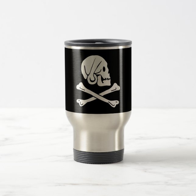 Mug De Voyage Drapeau pirate - Jolly roger (Centre)