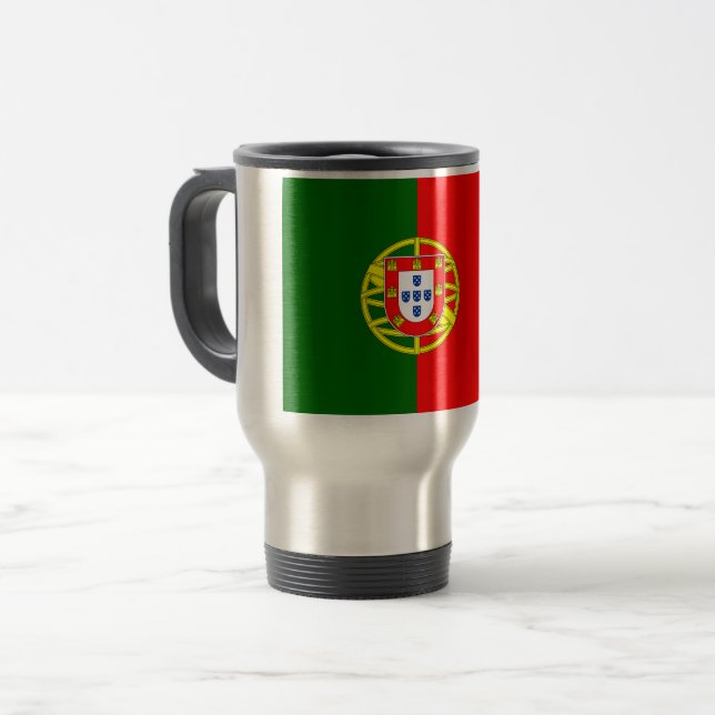 Mug De Voyage Drapeau Portugal (Devant gauche)