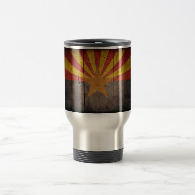 Mug De Voyage Drapeau robuste de l'Arizona (Centre)