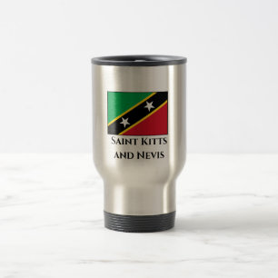 Mug De Voyage Drapeau Saint-Kitts-et-Nevis