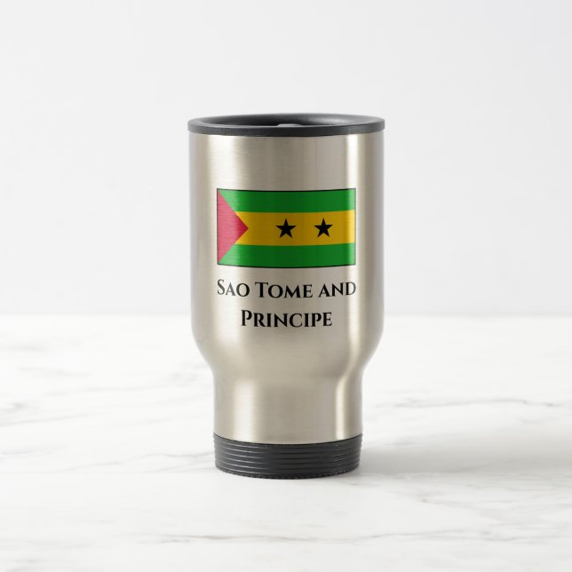 Mug De Voyage Drapeau Sao Tomé-et-Principe (Centre)