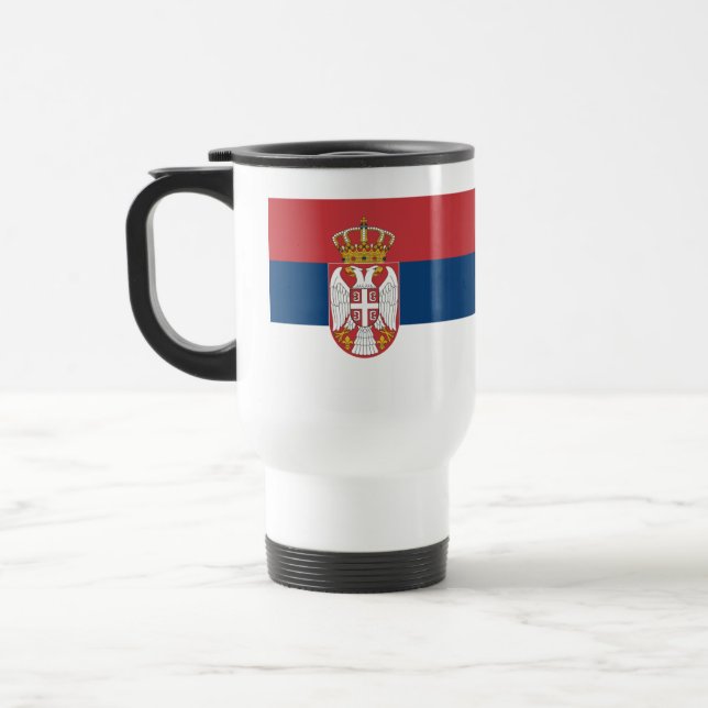 Mug De Voyage Drapeau serbe (Gauche)