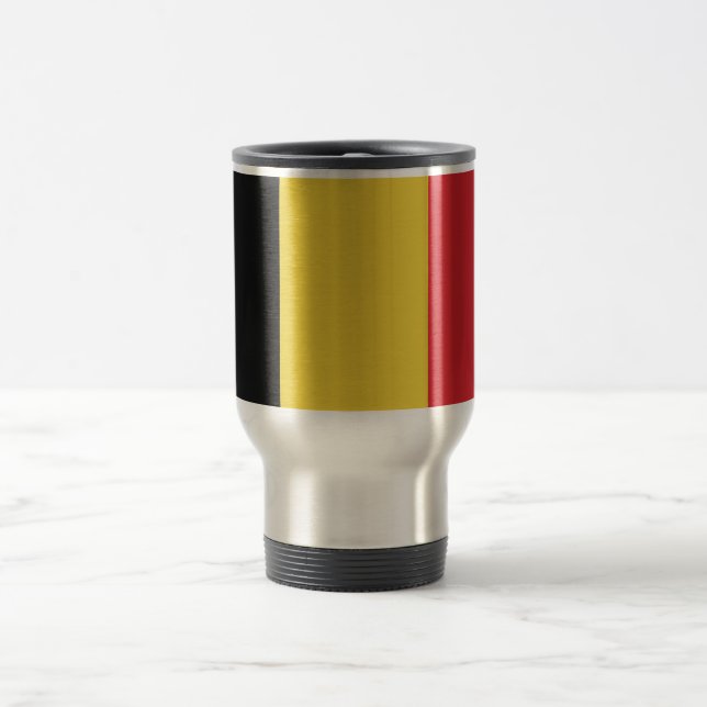 Mug De Voyage Drapeau simple de la Belgique (Centre)