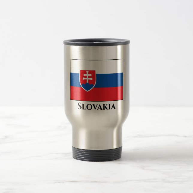 Mug De Voyage Drapeau Slovaquie (Centre)