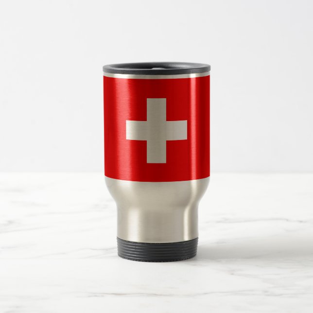 Mug De Voyage Drapeau Suisse (Centre)