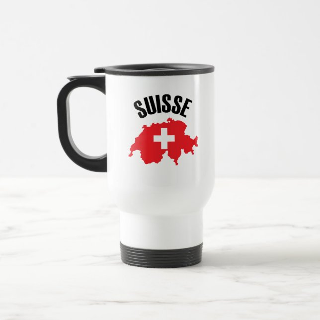 Mug De Voyage Drapeau suisse (Gauche)
