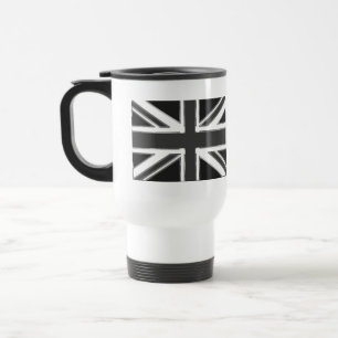 Mug De Voyage Drapeau Union Jack du Royaume-Uni - Chrome
