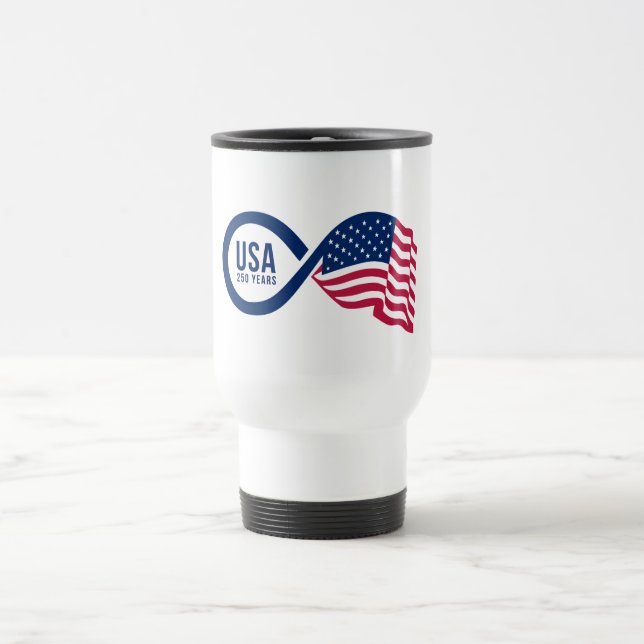 Mug De Voyage Drapeau USA Infini (Centre)