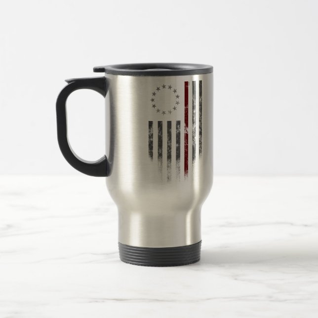 Mug De Voyage Drapeau Vintage américain Betsy Ross (Gauche)