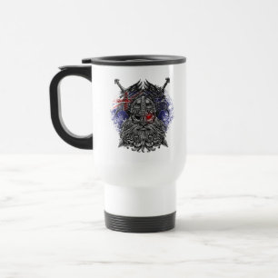 Mug De Voyage Drapeaux australiens mythologie viking épées corbe