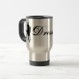 Mug De Voyage Dressage Cheval Et Rider Silhouette