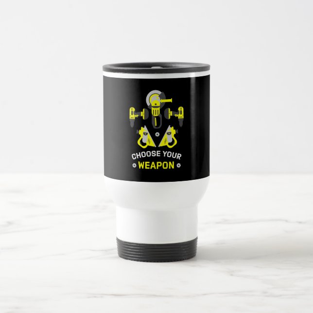 Mug De Voyage Drôle cadeau de constructeur professionnel (Centre)