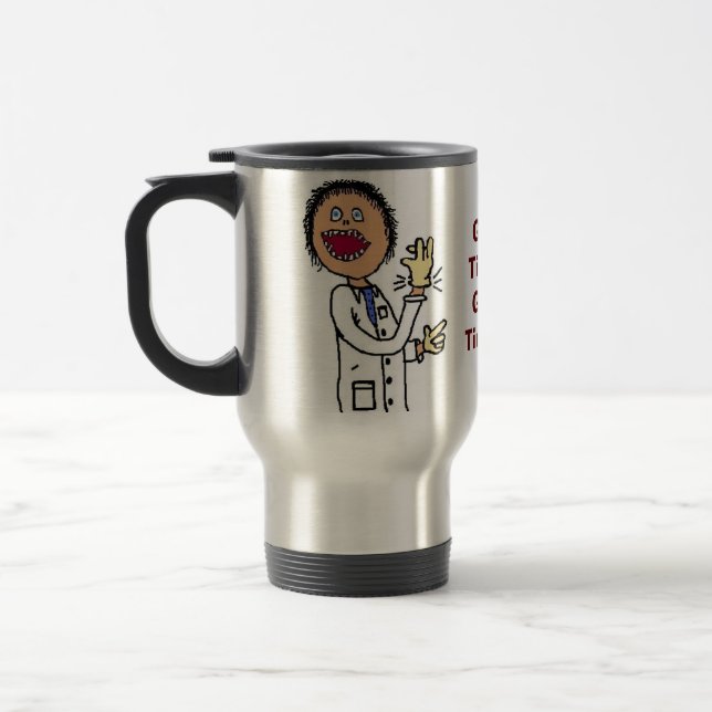 Mug De Voyage Drôle Cartoon Docteur (Gauche)