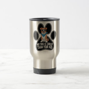 Mug De Voyage Drôle Chien Design : 'Mon Chien est Glacière que V