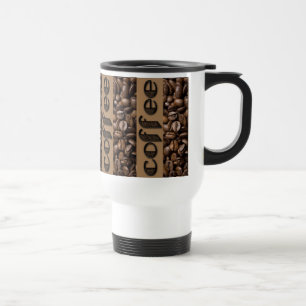 Mug De Voyage Drôle Coffee Beans Typographie Coffee Lover Voyage