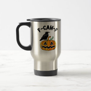Mug De Voyage Drôle de corbeau gothique humour F-Caw-F essentiel