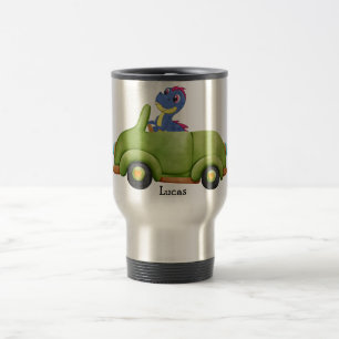 Mug De Voyage Drôle dinosaure antique voiture d'anniversaire Éco