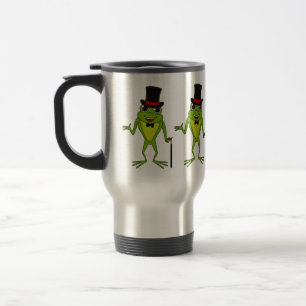 Mug De Voyage Drôle grenouille avec chapeau dessus dessin animé