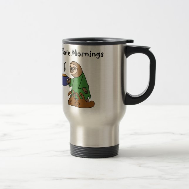 Mug De Voyage Drôle je déteste la bande dessinée de paresse de (Droit)