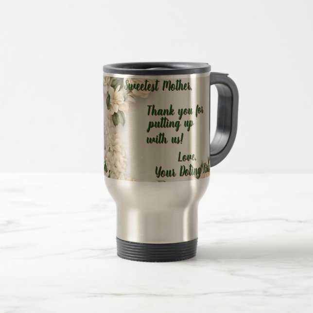 Mug De Voyage Drôle "Merci Pour Nous Amener À Nous" (Devant droit)